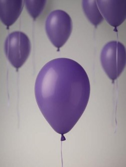 Набор воздушных шаров 10 шт. "Timeless", purple (25 см)