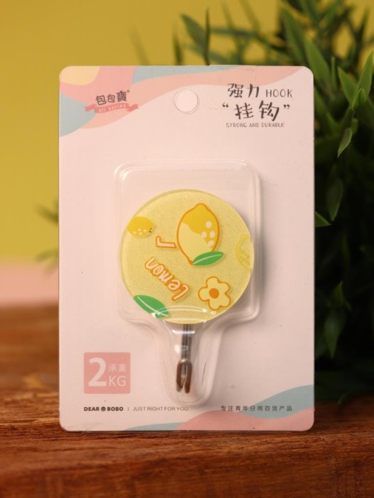 Крючок на липучке «Lemon», yellow 
