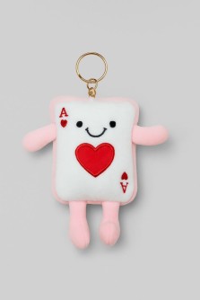 Плюшевый брелок "Pink card", pink