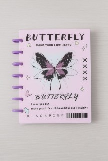 Фотоальбом - биндер для карт "Pink butterfly", 20 страниц(19,5*23,5 см)
