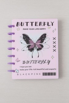 Фотоальбом - биндер для карт "Pink butterfly", 20 страниц(19,5*23,5 см)