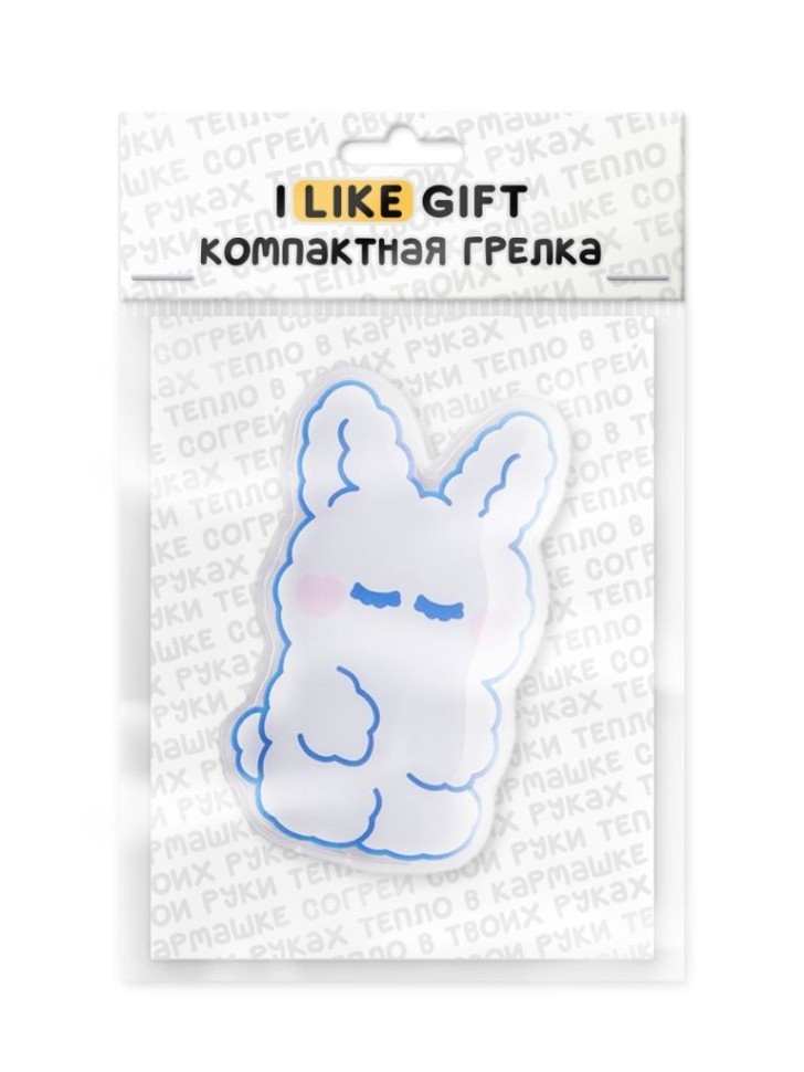 Карманная грелка многоразовая iLikeGift "Милый зайчик", микс