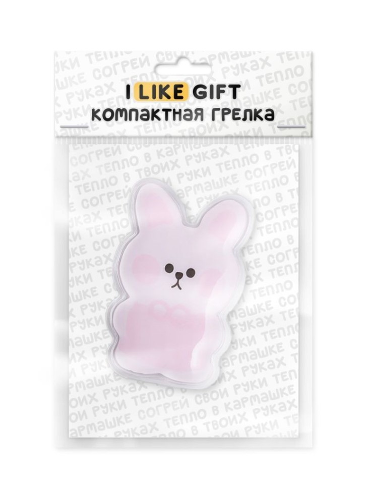 Карманная грелка многоразовая iLikeGift "Милый зайчик", микс
