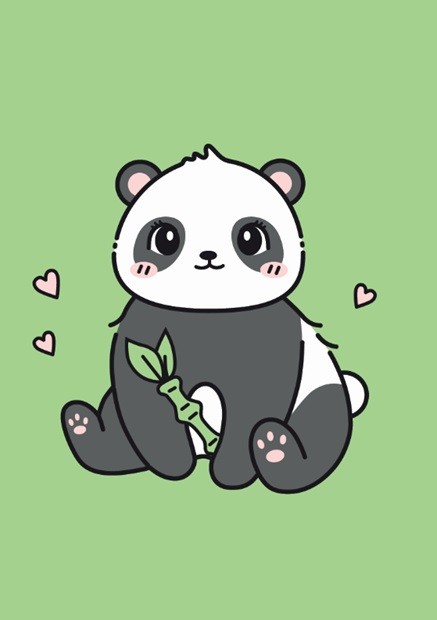 Держатель для карт Аниме «Панда» (6,5 х 10,4 см) 