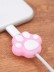 Защитная насадка для провода iLikeGift "Сat's paw", pink 