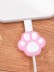 Защитная насадка для провода iLikeGift "Сat's paw", pink 