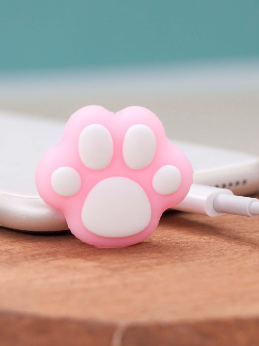 Защитная насадка для провода iLikeGift "Сat's paw", pink 