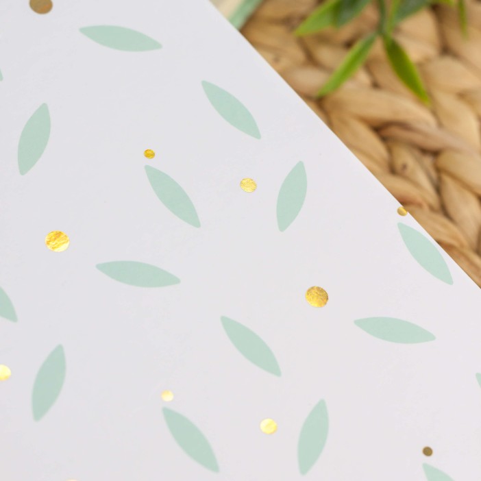 Блокнот (A5) &quot;Flowers and leaves&quot;, white (14.5*21) 