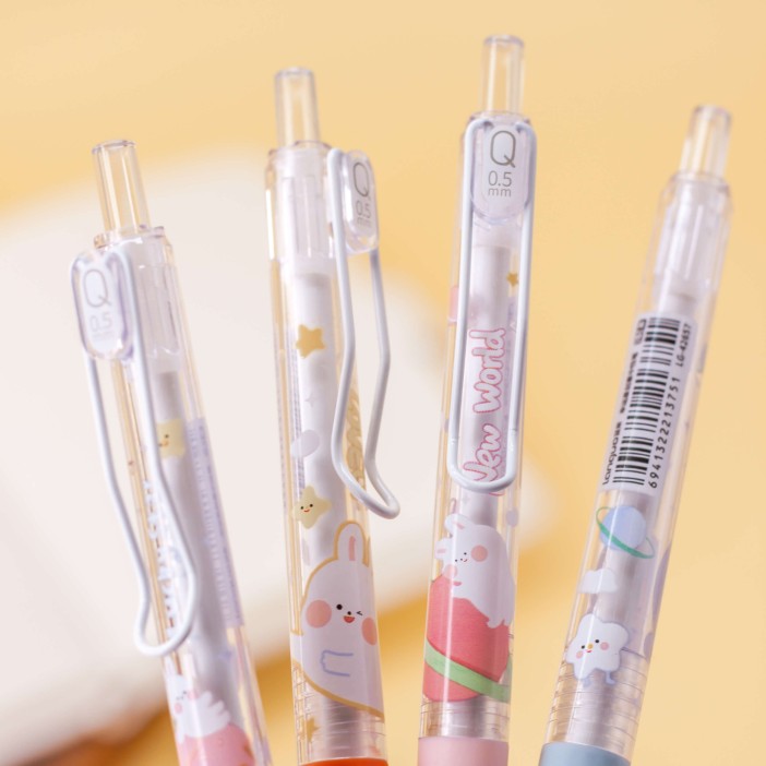 Набор ручек "Lucky hare", 4 шт, mix 