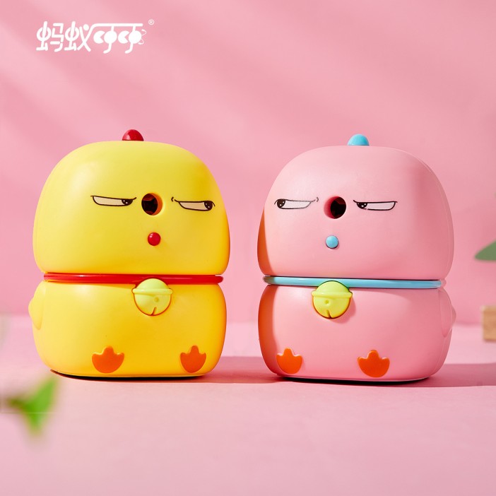 Точилка для карандашей механическая &quot;Suspicious duck&quot;, pink 