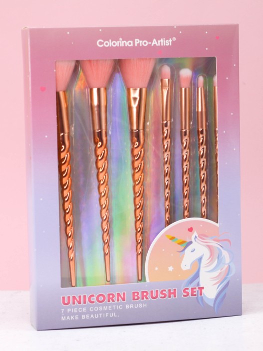 Набор кистей для макияжа &quot;Unicorn&quot;, 7 кистей 