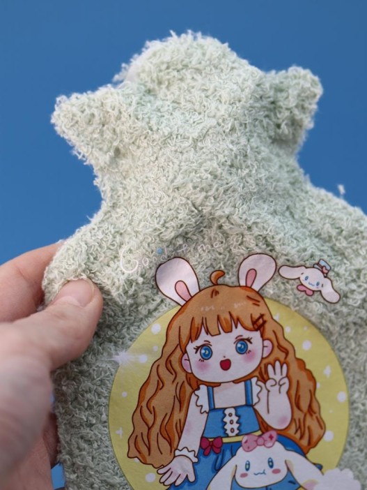 Грелка &quot;Bunny girl&quot;, green, 300 мл (19*11 см) 