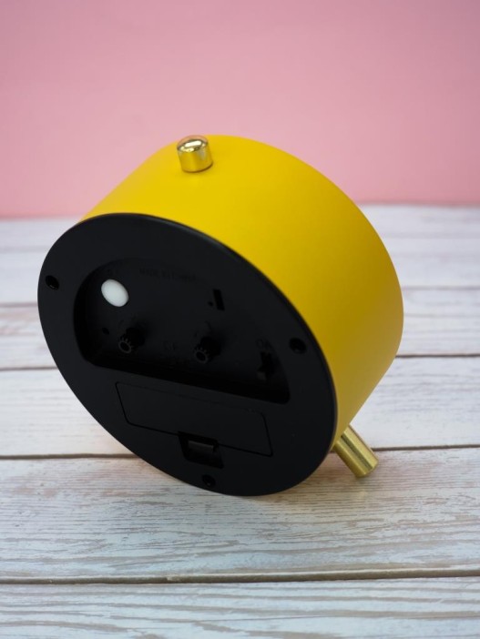 Часы-будильник «Elegant», yellow (6х11,5 см) 