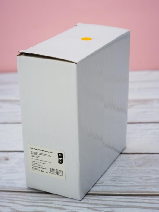 Часы-будильник «Elegant», yellow (6х11,5 см) 