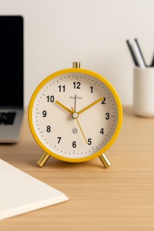 Часы-будильник «Elegant», yellow (6х11,5 см)