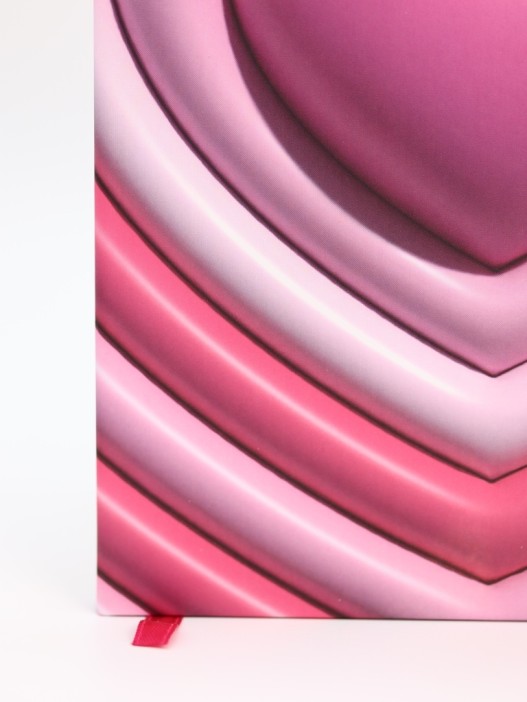 Блокнот (А5) "3D Heart big", pink (14.5*21) 