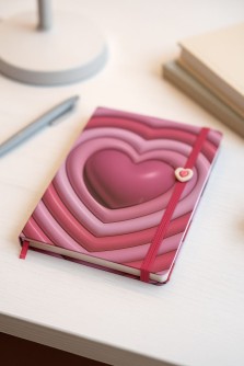 Блокнот (А5) "3D Heart big", pink (14.5*21)