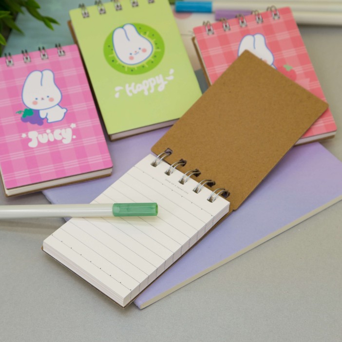 Блокнот (А7) "Funny bunny", yellow 