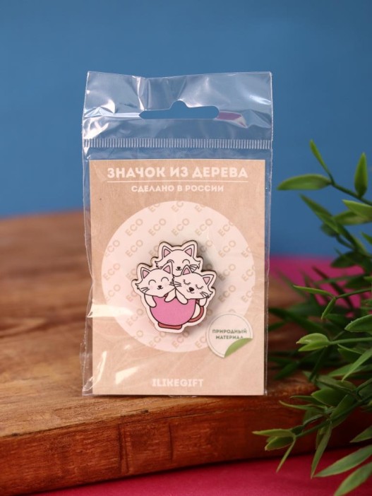 Значок Kittens in a Cup 