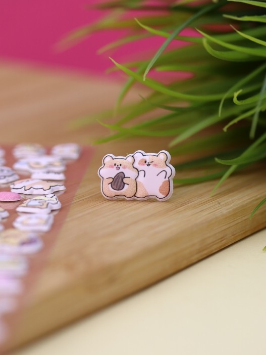 Наклейки объемные "Happy hamster" (9*22,5 см) 