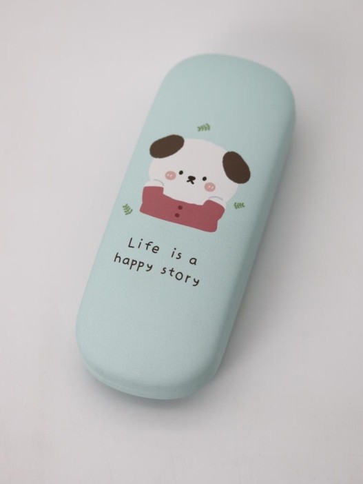 Чехол для очков &quot;Life is a happy story&quot;, green 
