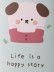 Чехол для очков &quot;Life is a happy story&quot;, green 