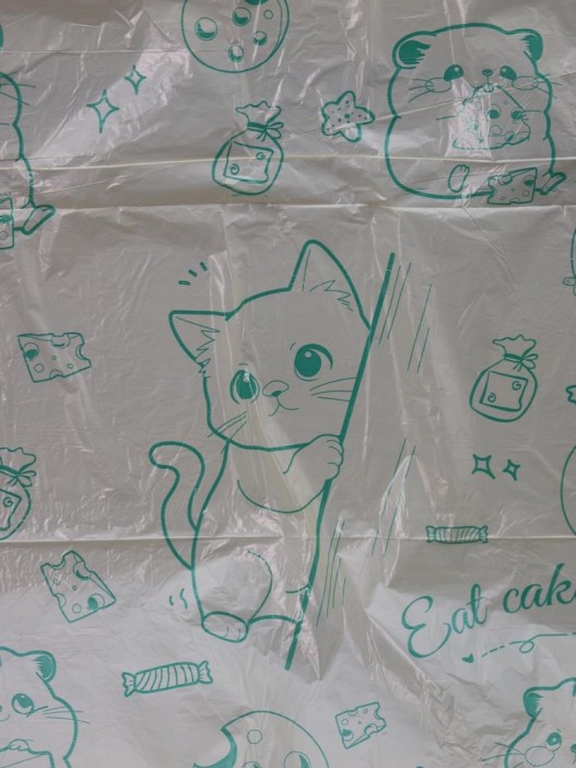 Декоративные пакеты на завязках &quot;Cat Cake&quot;, 30 шт/рулон (45*50 см) 