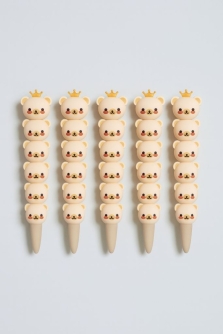 Ручка гелевая "Bear crown", yellow