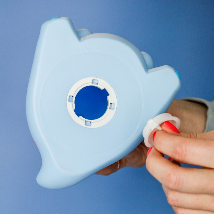 Копилка «Smile dino», blue, (17 см), пластик 