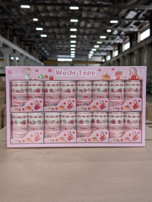 Набор декоративного скотча 10 шт. &quot;Food stories&quot;, girl, шоу-бокс 8 шт. 