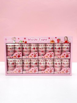 Набор декоративного скотча 10 шт. "Food stories", girl, шоу-бокс 8 шт.