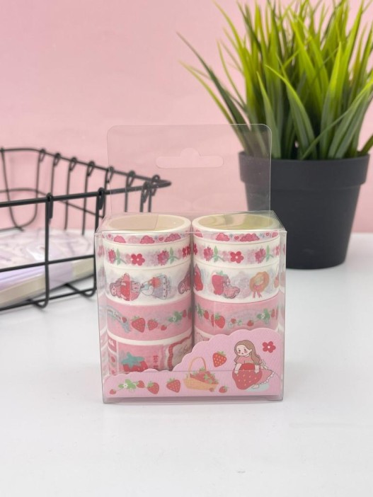 Набор декоративного скотча 10 шт. &quot;Food stories&quot;, girl, шоу-бокс 8 шт. 