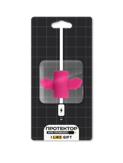 Защитная насадка для провода iLikeGift "Wings", pink