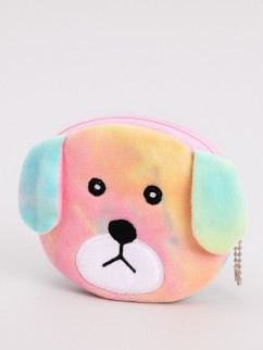 Кошелёк плюшевый &quot;Sad dog&quot;, colorful (11*10 см)