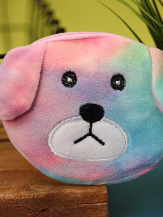 Кошелёк плюшевый &quot;Sad dog&quot;, colorful (11*10 см) 