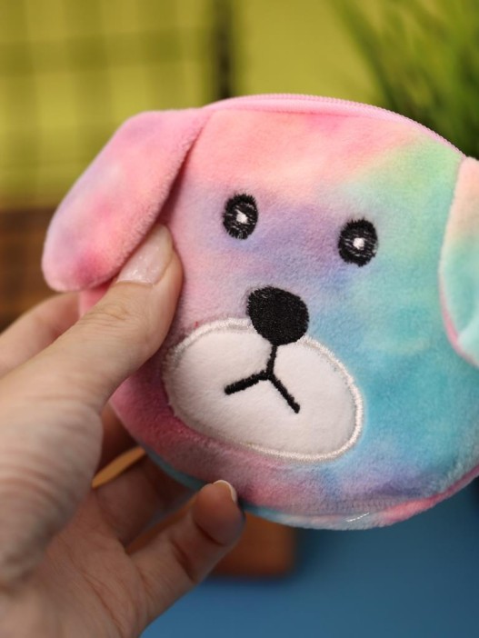 Кошелёк плюшевый &quot;Sad dog&quot;, colorful (11*10 см) 