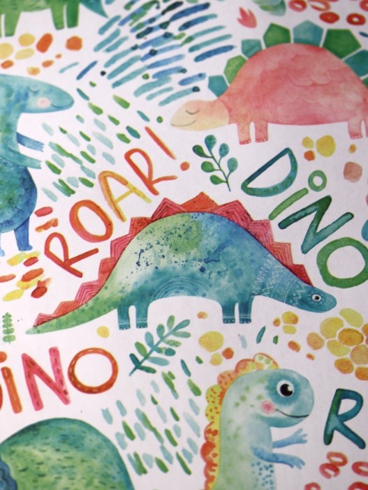 Упаковочная бумага «Dino», green (50*70 см) 