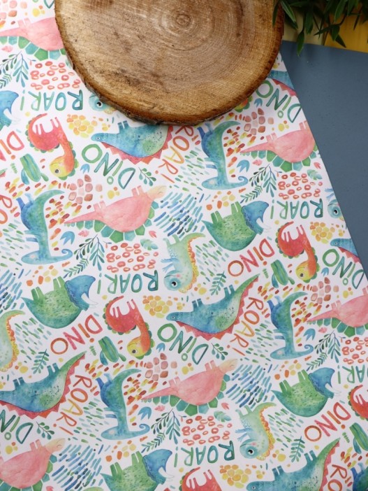 Упаковочная бумага «Dino», green (50*70 см) 