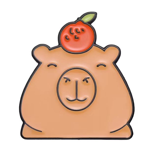 Значок металлический iLikeGift "Каппи-мандарин" 