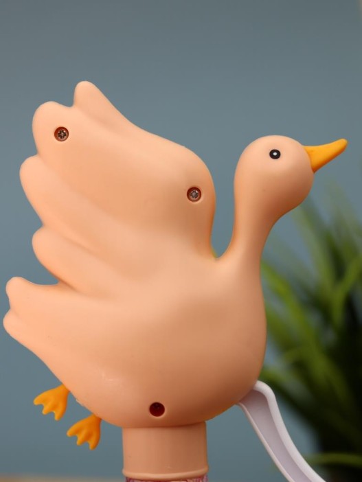 Портативный механический ручной вентилятор «Funny goose», pink 