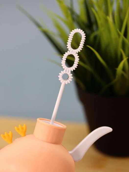 Портативный механический ручной вентилятор «Funny goose», pink 