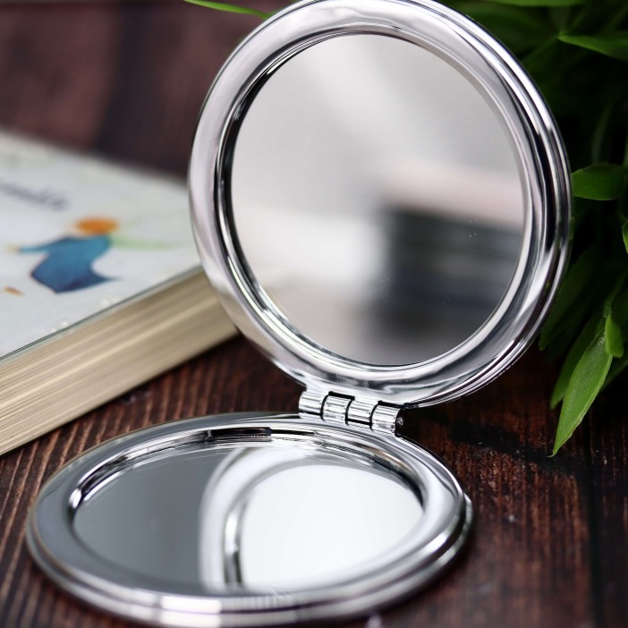 Зеркало-шейкер раскладное "Хомячья жизнь", зеленый (7*7 см) 