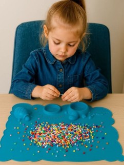 Коврик силиконовый "Creation", blue