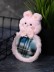 Плюшевое зеркало GIRLY &quot;Eared friend&quot;, pink (8*14 см) 