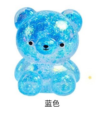 Мялка - антистресс «Милый мишка», синяя 