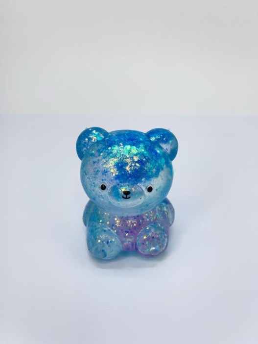 Мялка - антистресс «Милый мишка», синяя 