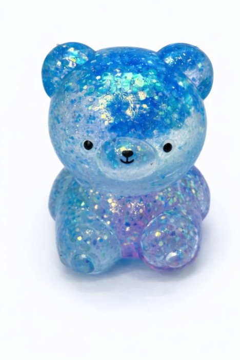 Мялка - антистресс «Милый мишка», синяя 