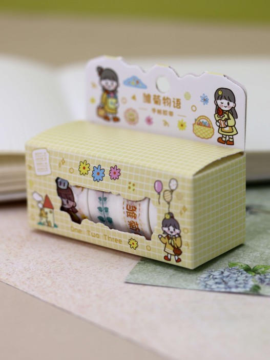 Набор декоративного скотча «Fruit friend», yellow 