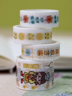 Набор декоративного скотча «Fruit friend», yellow