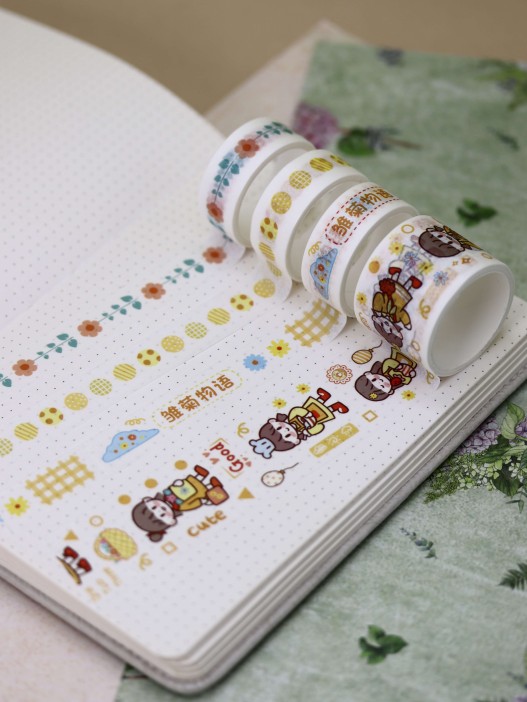 Набор декоративного скотча «Fruit friend», yellow 